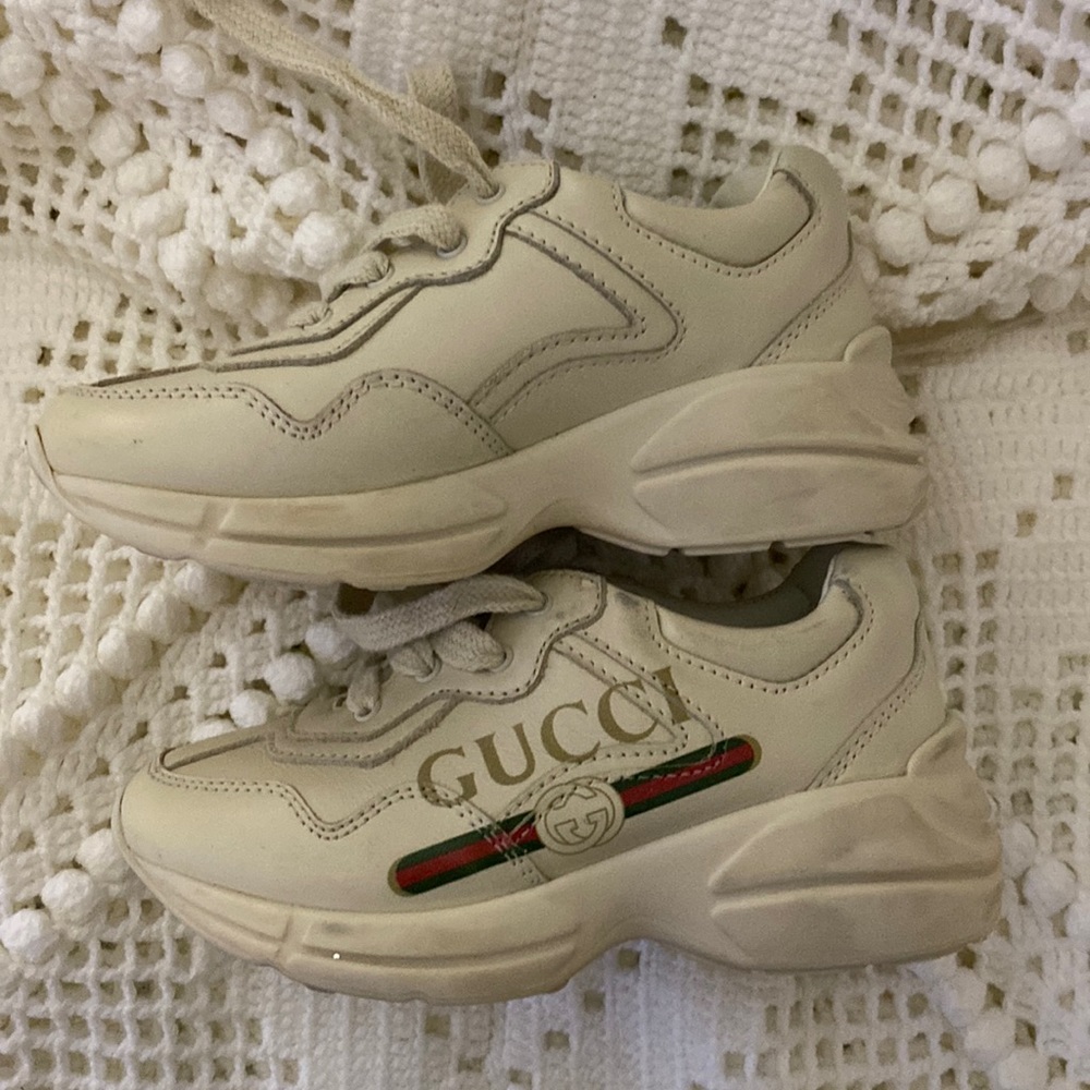 Gucci Rhyton Logo Leather Sneaker